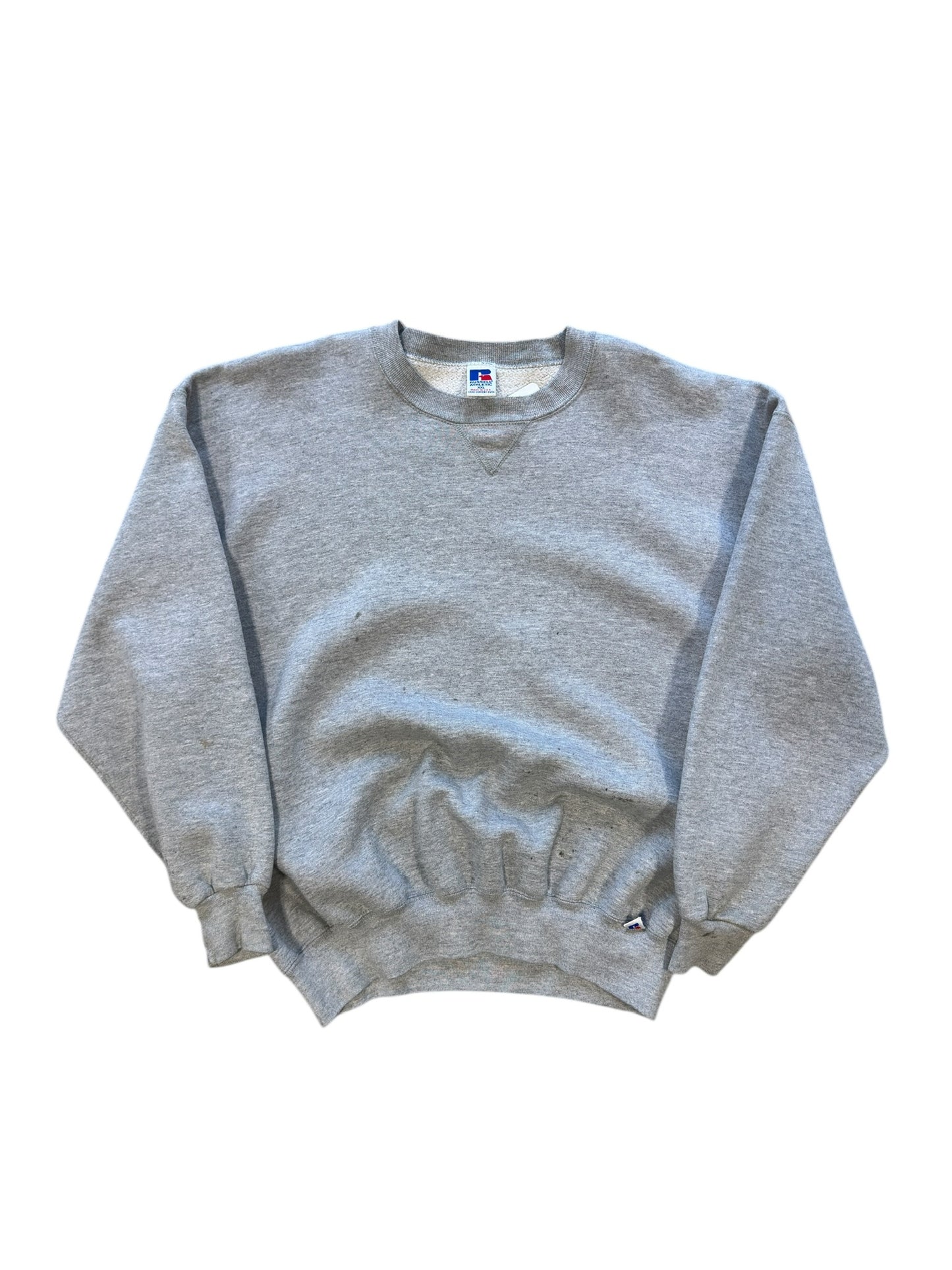 (XXL) Vtg Blank Russell Grey Crewneck