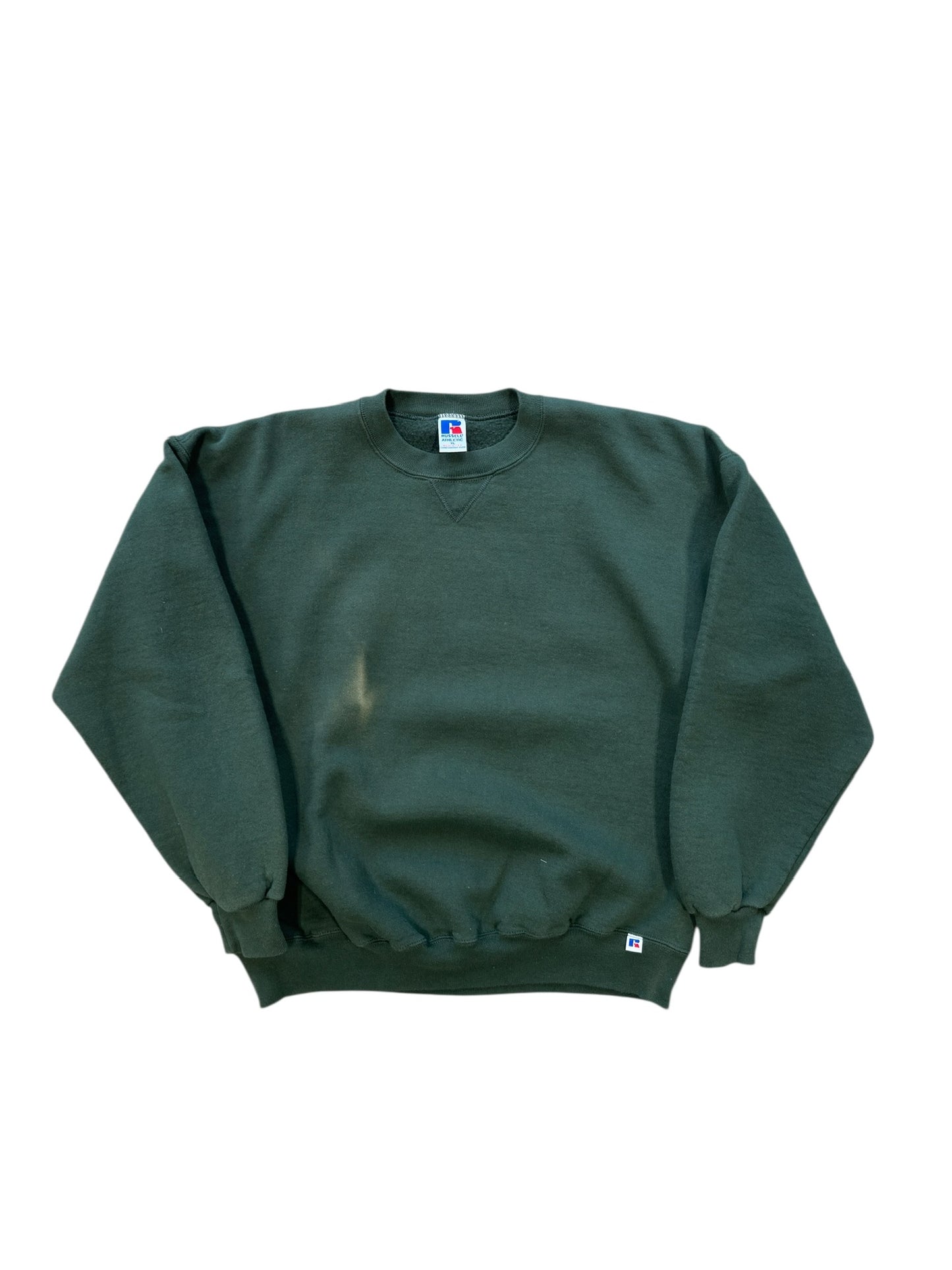 (XL) Vtg Russell Athletics Forrest Green Crewneck