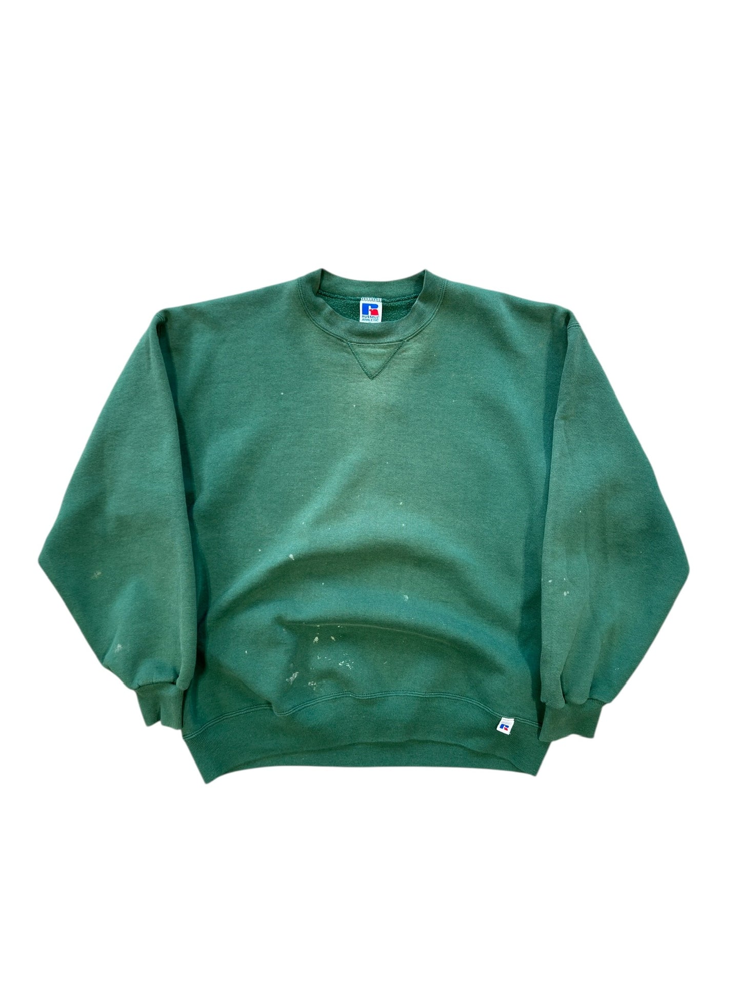 (XL) Vtg Russell Athletics Green Crewneck