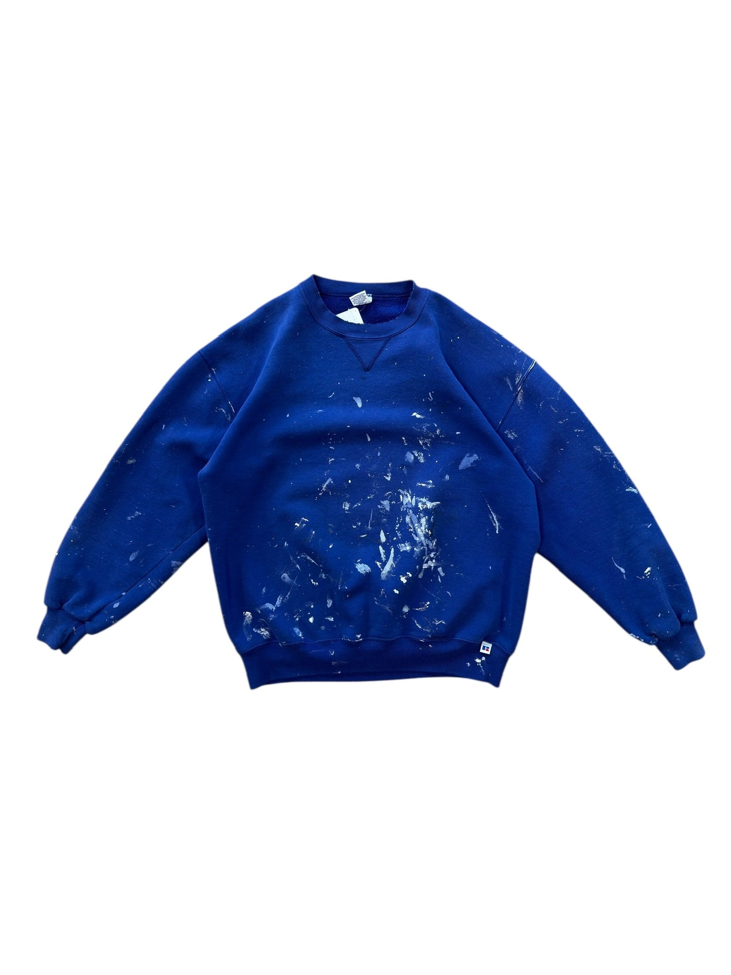 (XL) 90s Russell Athletics Painters Crewneck Blue