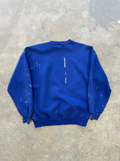 (XL) 90s Russell Athletics Painters Crewneck Blue