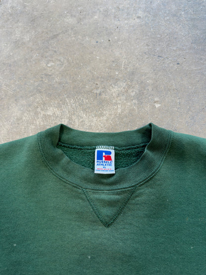 (XL) Vtg Russell Athletics Green Crewneck