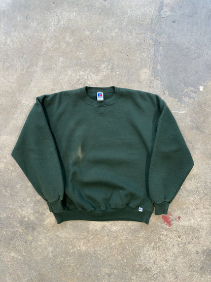 (XL) Vtg Russell Athletics Forrest Green Crewneck