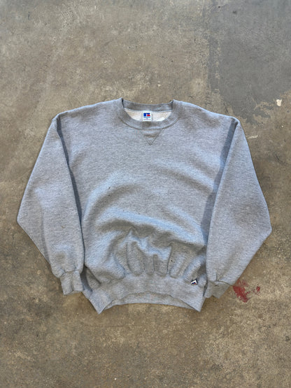 (XXL) Vtg Blank Russell Grey Crewneck