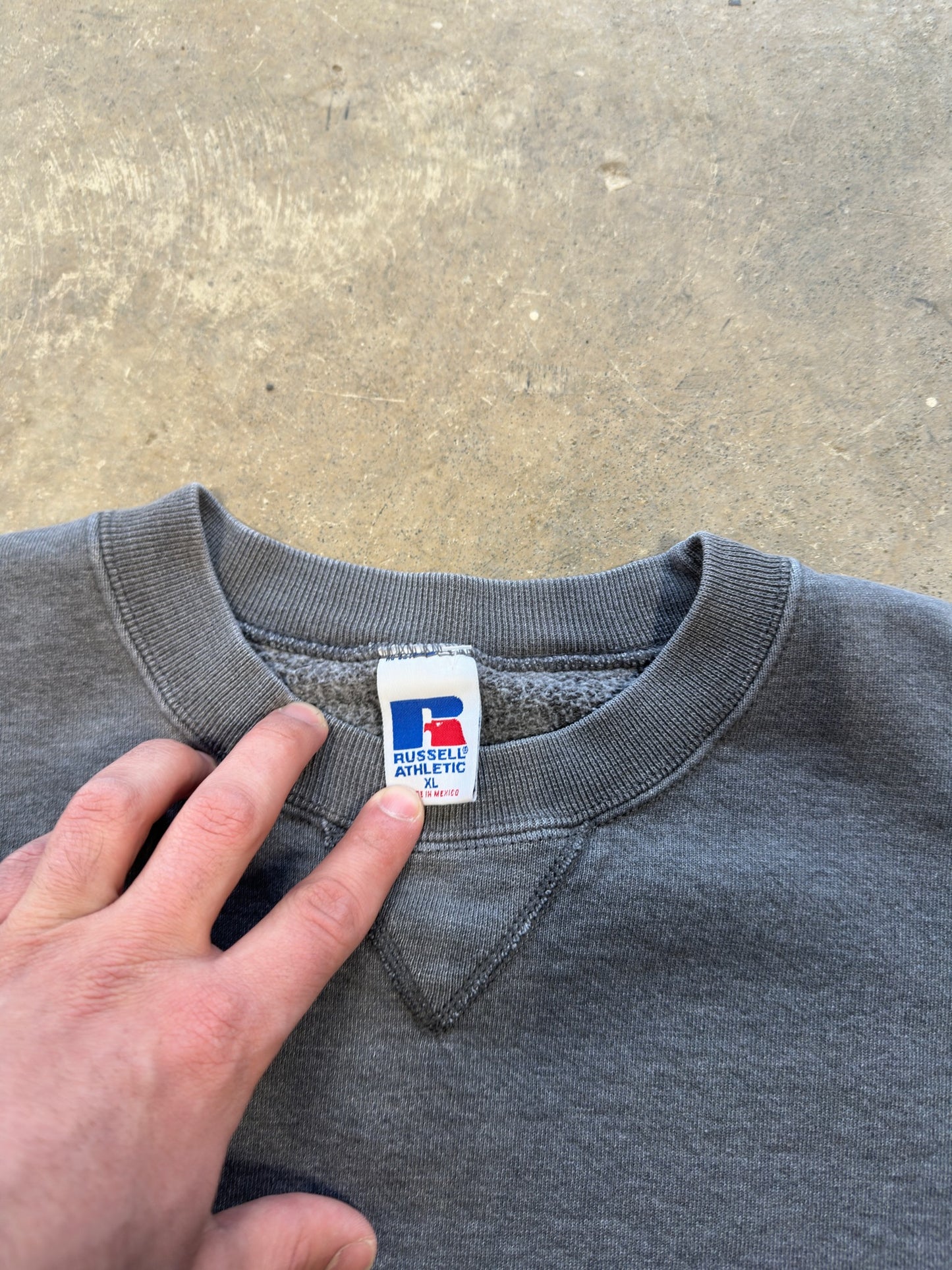 (XL) Vtg Russell Athletics Grey Crewneck