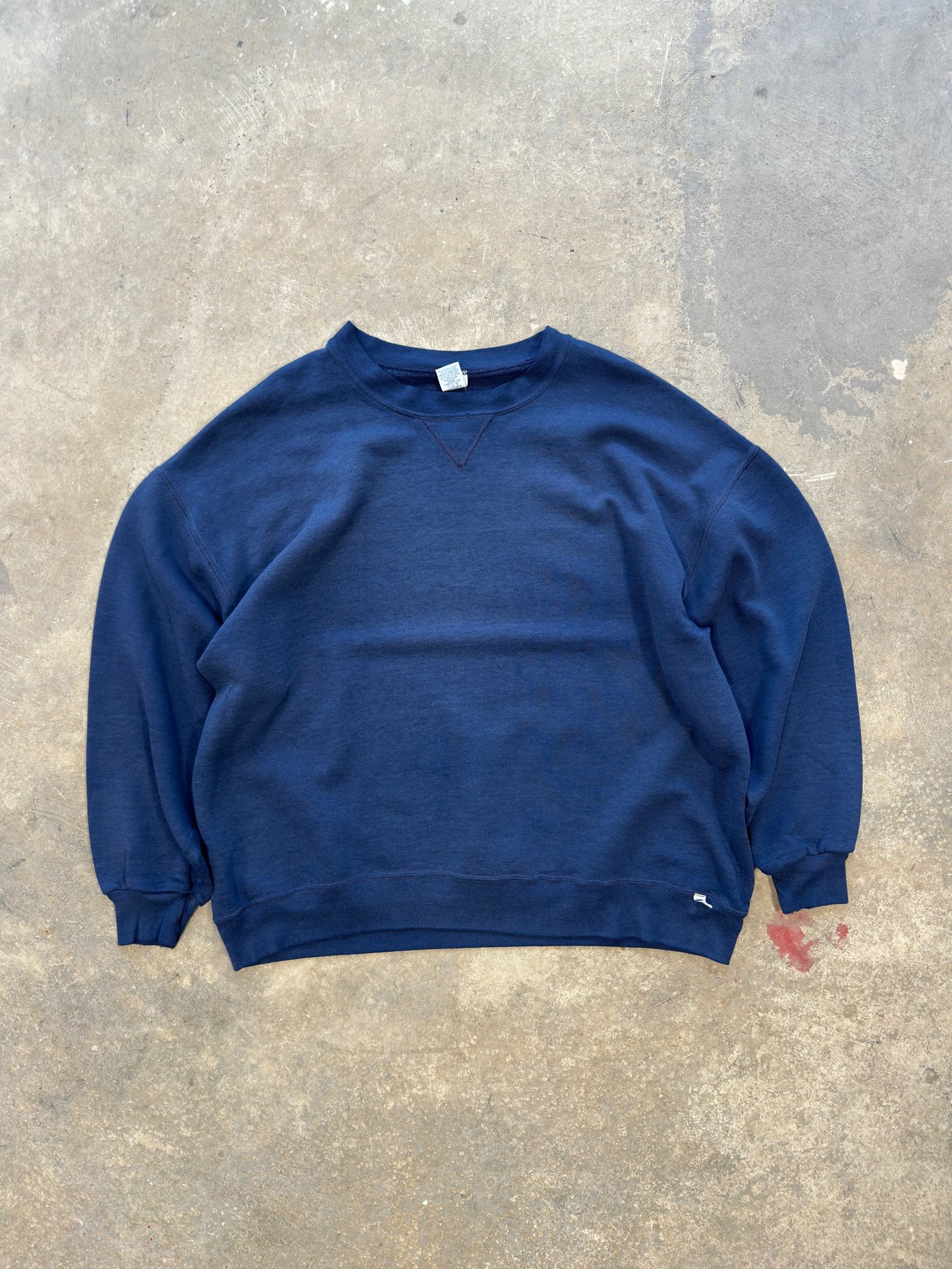 (XXL) Vtg Russell Athletics Navy Crewneck