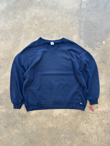 (XXL) Vtg Russell Athletics Navy Crewneck