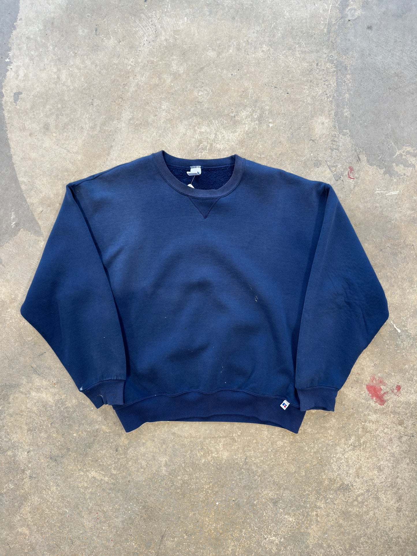 (XXL) Vtg Russell Athletics Navy Crewneck