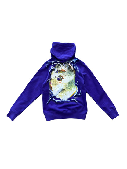 (S) Bape WGM Lighting Ape Head Hoodie Purple
