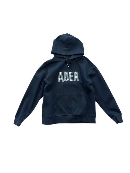 (L) ADER ERROR Tape Black Hoodie