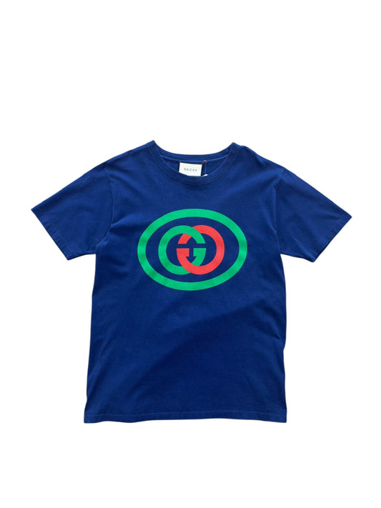 (S) Gucci GG Big Logo Navy T-Shirt