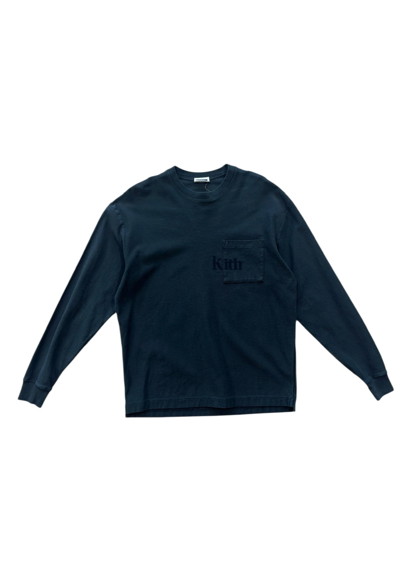 (XS) Kith Heavyweight Black Longsleeve Shirt