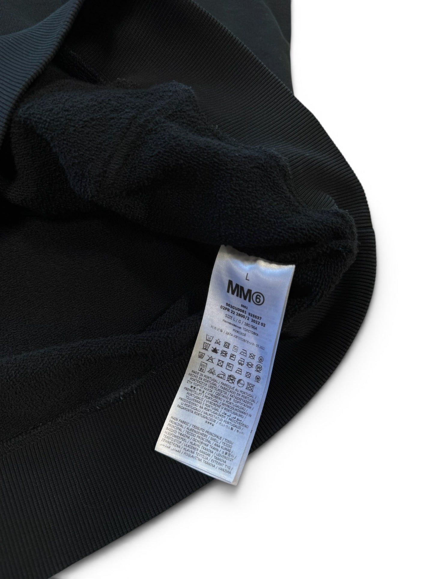 (L) Maison Margiela Snake Black Hoodie