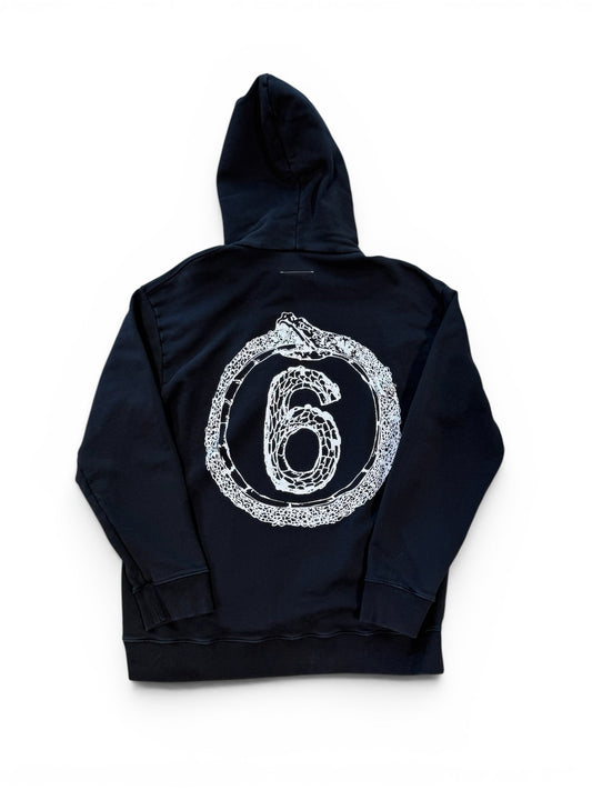 (L) Maison Margiela Snake Black Hoodie