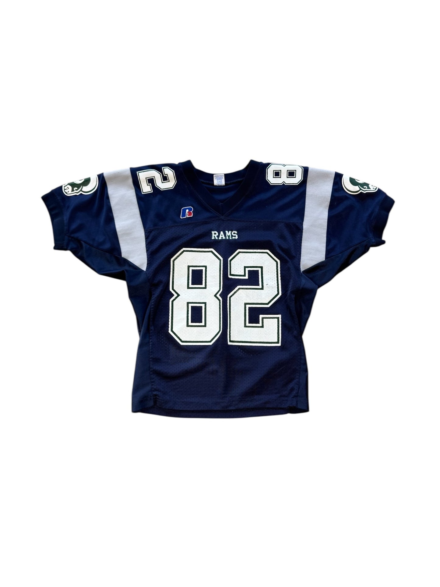 (L) 90s LA Rams Russell Cropped Football Jersey