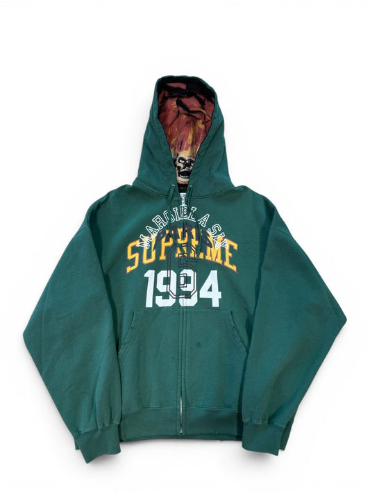 (L) Supreme MM6 Maison Margiela Skull Zip-Up Hoodie