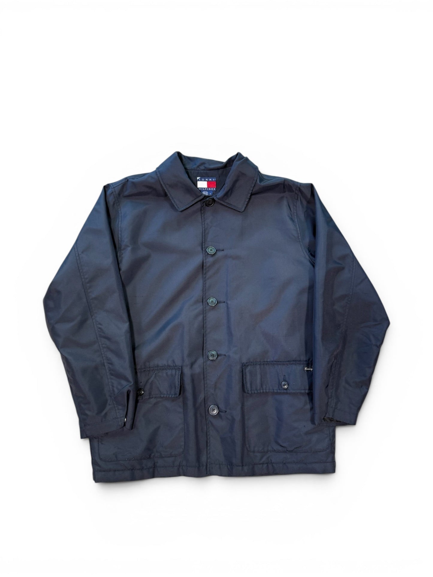 (S) Vintage Tommy Hilfiger Black Overcoat