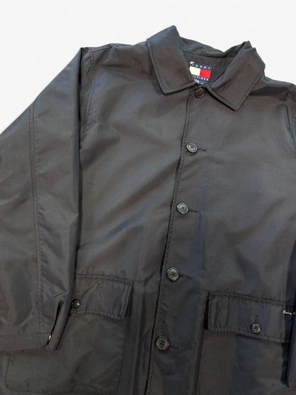 (S) Vintage Tommy Hilfiger Black Overcoat
