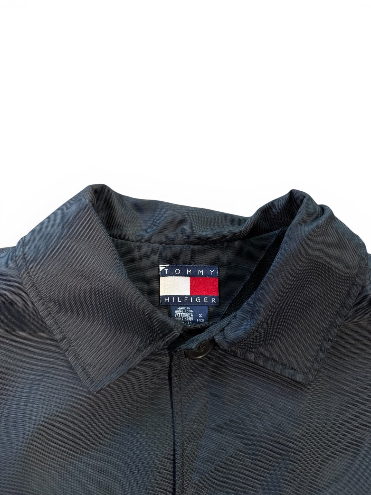 (S) Vintage Tommy Hilfiger Black Overcoat