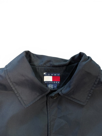 (S) Vintage Tommy Hilfiger Black Overcoat