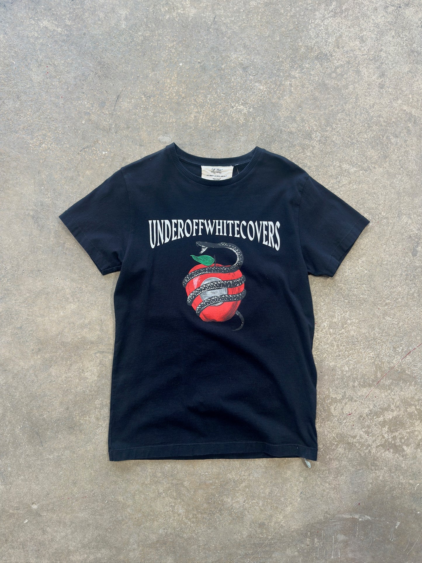 (S) Off White x Undercover Snake Black Tee