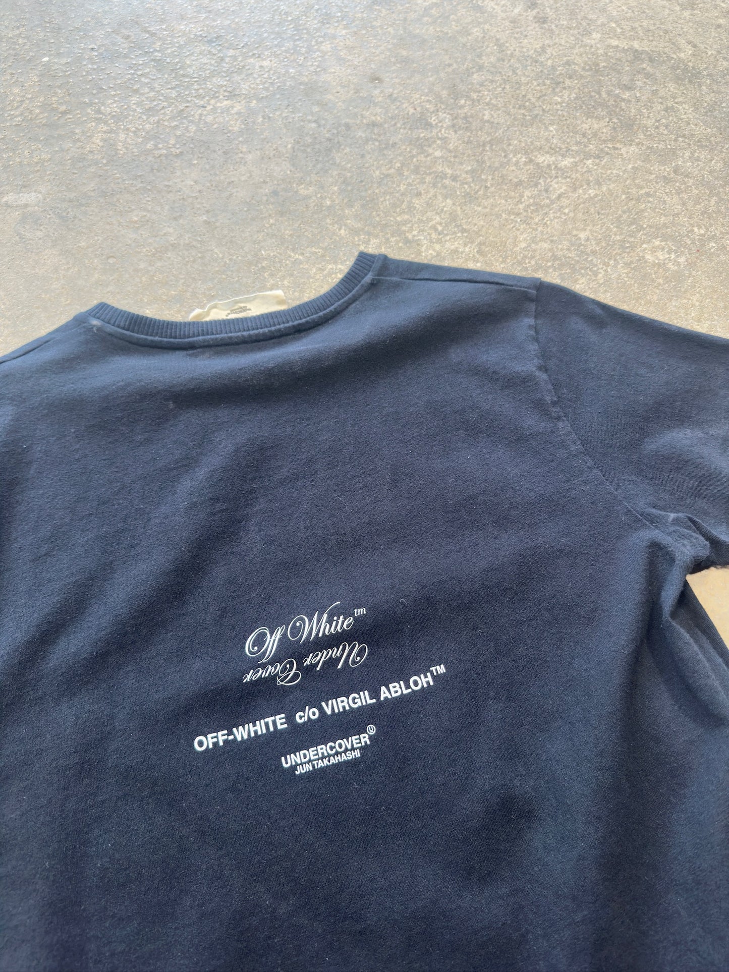 (S) Off White x Undercover Snake Black Tee