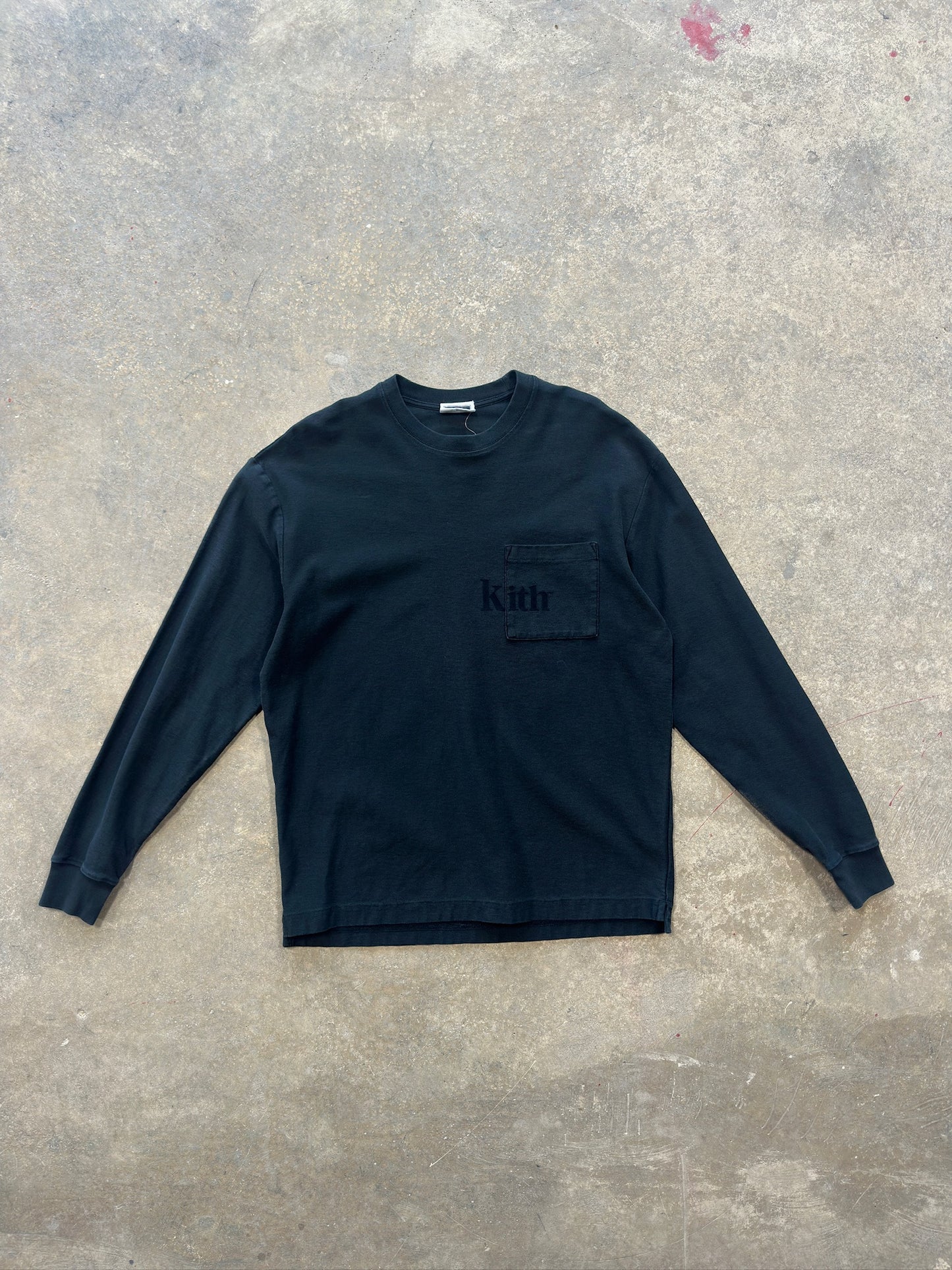 (XS) Kith Heavyweight Black Longsleeve Shirt