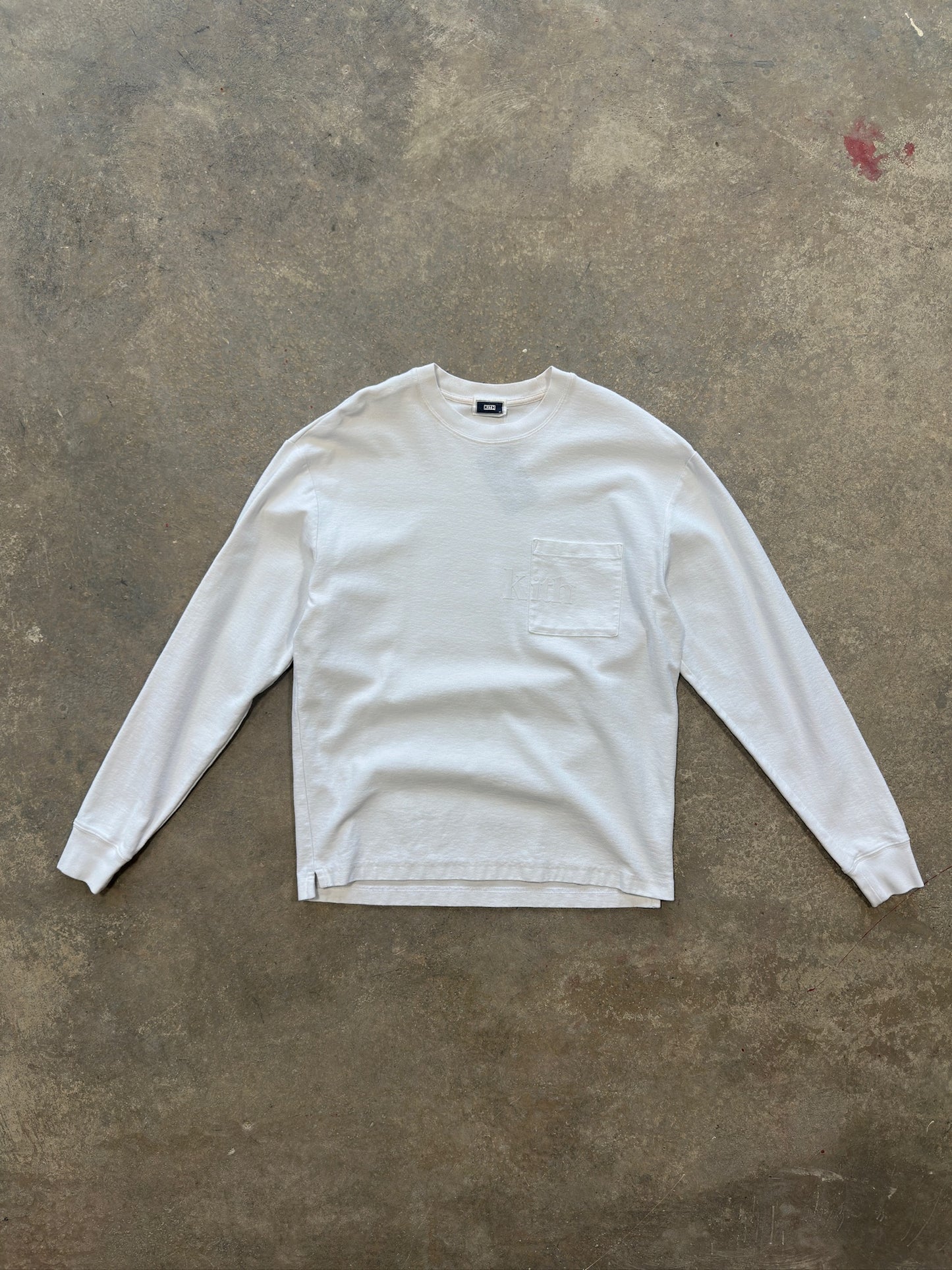 (XS) Kith Heavyweight White Longsleeve Shirt