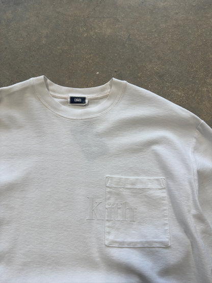 (XS) Kith Heavyweight White Longsleeve Shirt
