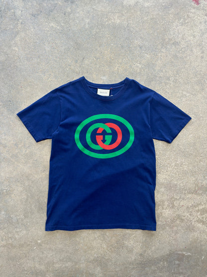 (S) Gucci GG Big Logo Navy T-Shirt