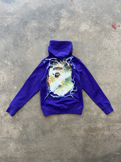 (S) Bape WGM Lighting Ape Head Hoodie Purple