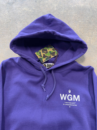 (S) Bape WGM Lighting Ape Head Hoodie Purple