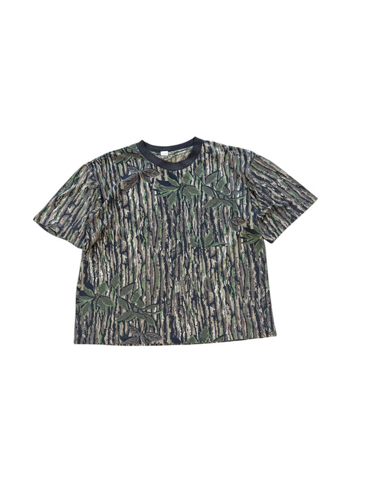(XXL) 90s Real Tree Bark Camo Pocket Tee