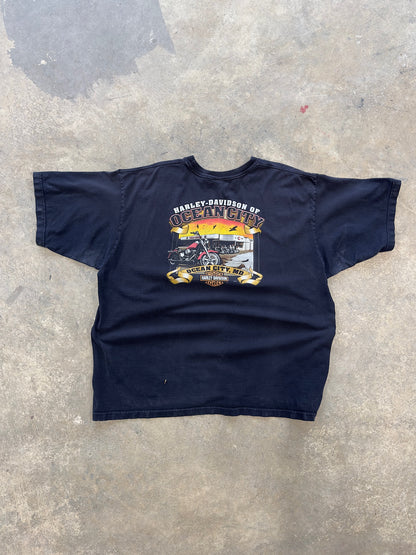 (XXXL) 05" Harley Davidson Ocean City T-Shirt Black