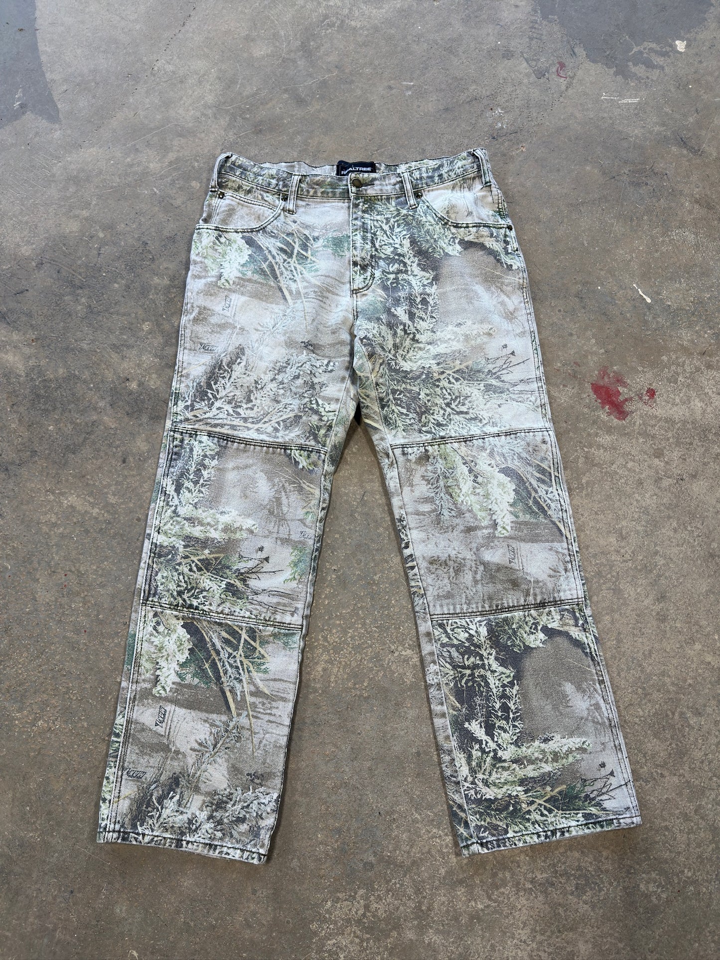 (34 Waist) Vtg Real Tree Camo Work Pants