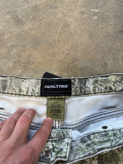 (34 Waist) Vtg Real Tree Camo Work Pants