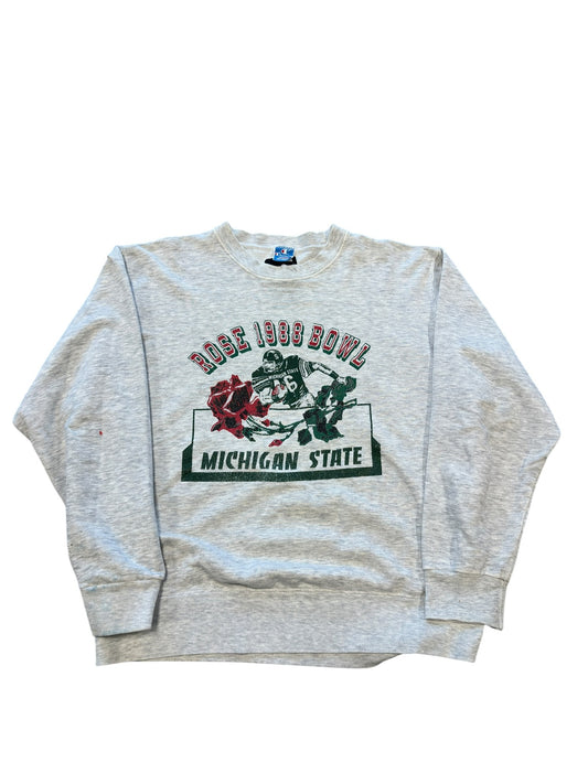 (XL) 1988 Rose Bowl Michigan State Crewneck