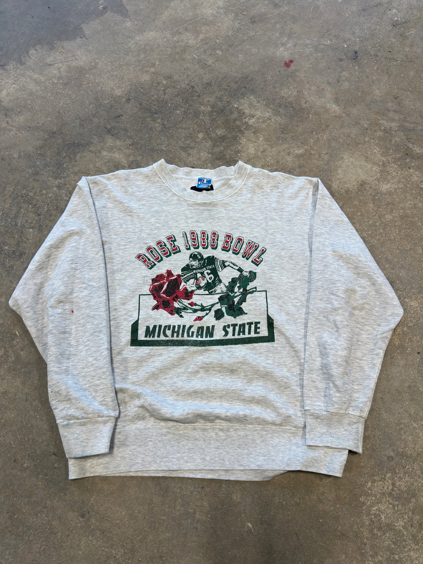 (XL) 1988 Rose Bowl Michigan State Crewneck