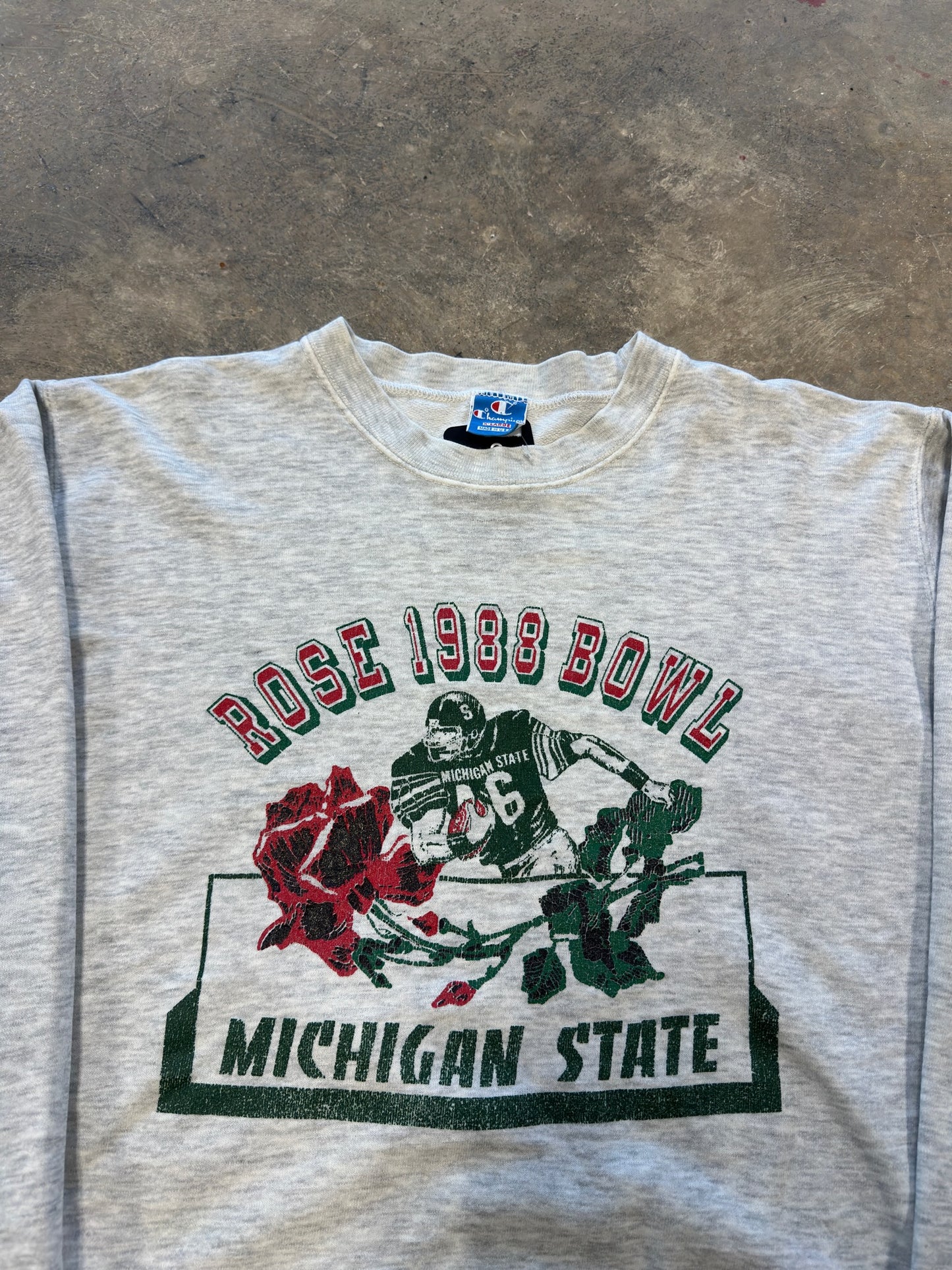 (XL) 1988 Rose Bowl Michigan State Crewneck