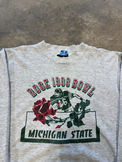 (XL) 1988 Rose Bowl Michigan State Crewneck