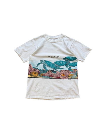 (L) Vintage 90s Ocean City Maryland Art T-Shirt