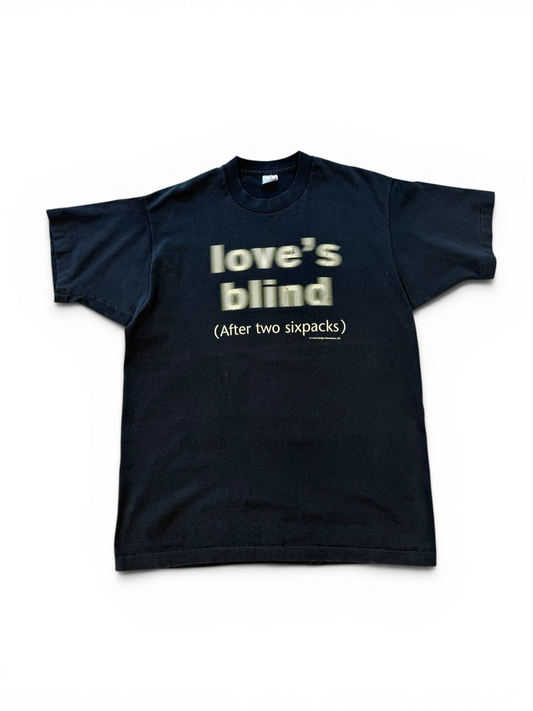 (XL) Vintage 90s Love's Blind After Two Sixpacks Humor Tee