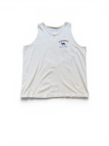 (L) Vintage 1995 Camel White Tank