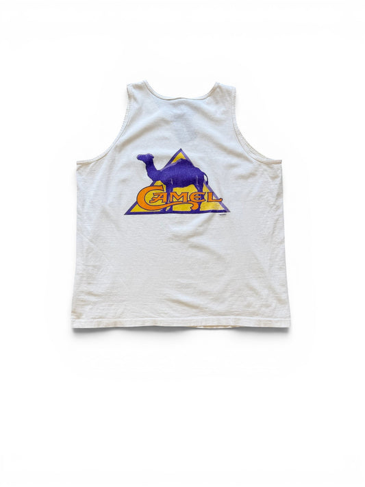 (L) Vintage 1995 Camel White Tank