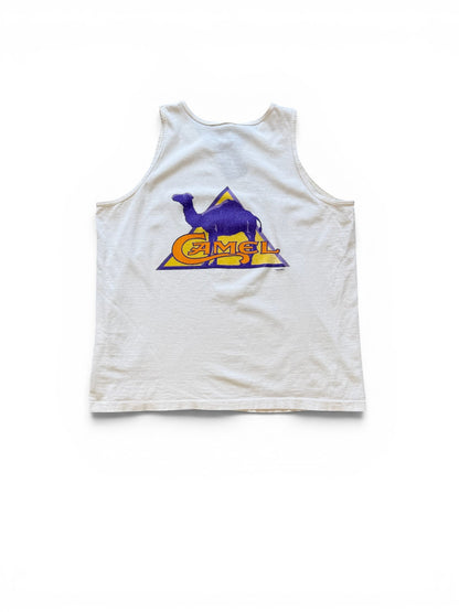 (L) Vintage 1995 Camel White Tank