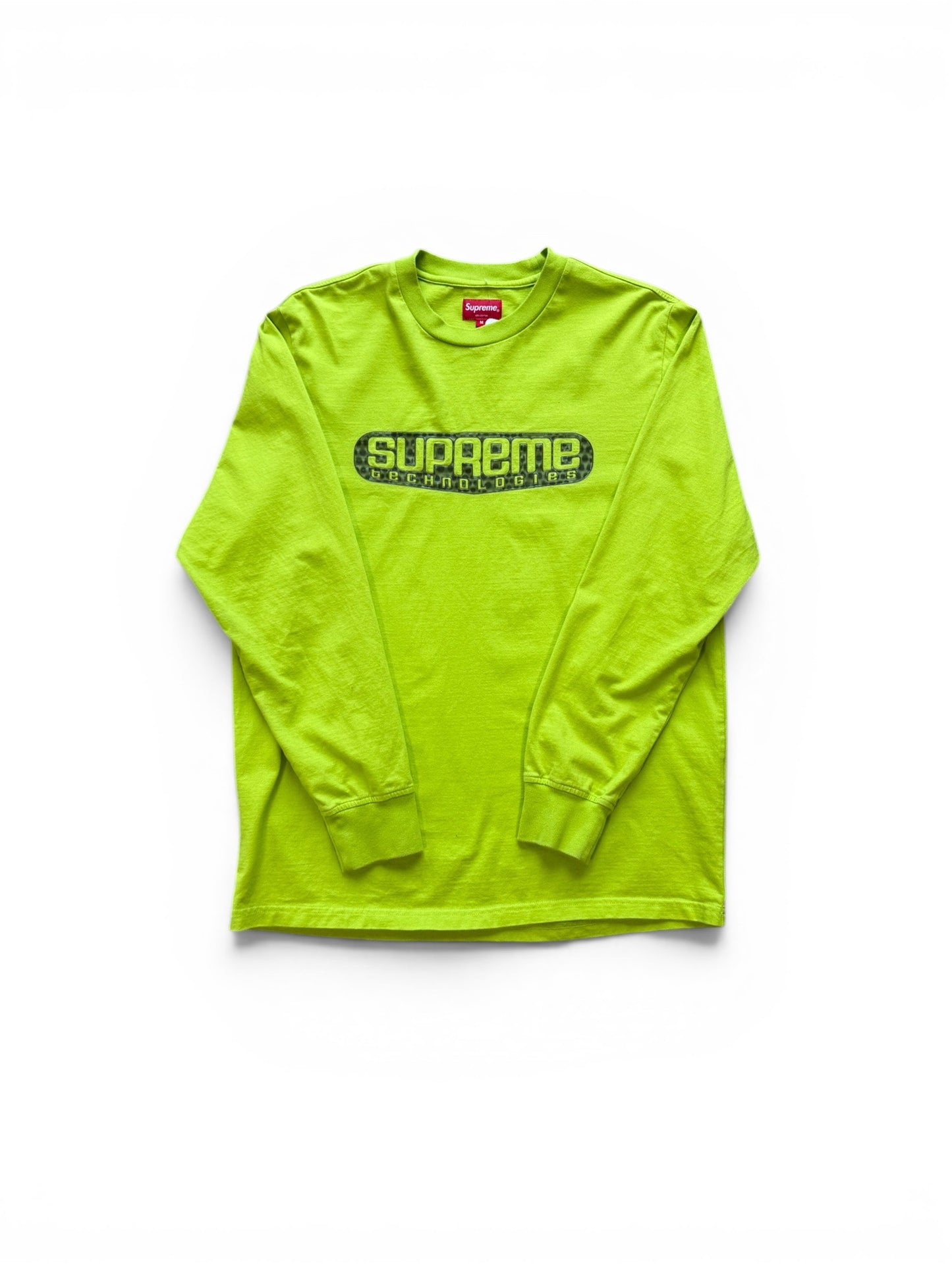 (M) Supreme Technologies Green Long Sleeve Shirt