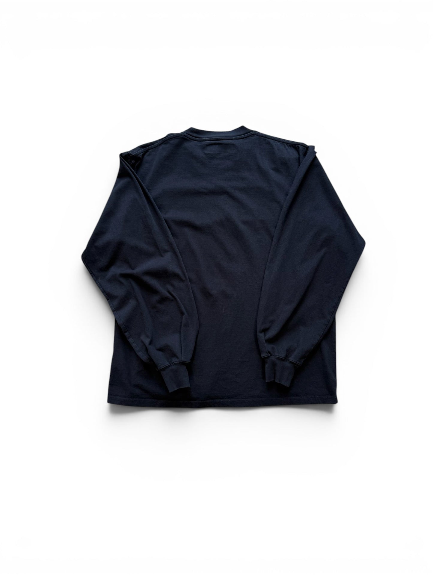 (XL) Norse Projects Cutout Logo Black Long Sleeve