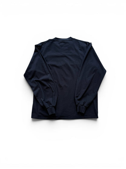 (XL) Norse Projects Cutout Logo Black Long Sleeve