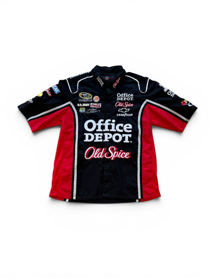 (L) Vintage NASCAR Jeff Hamilton Button-Up Shirt