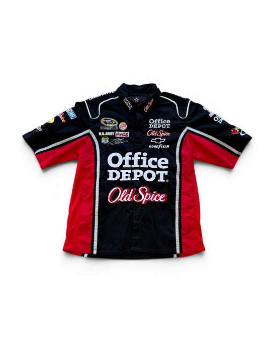 (L) Vintage NASCAR Jeff Hamilton Button-Up Shirt